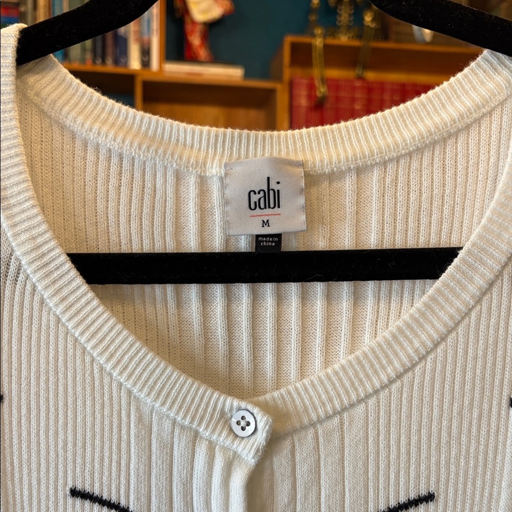 CAbi (#5638) Dashes Long Ribbed Cardigan - Picture 2 of 5